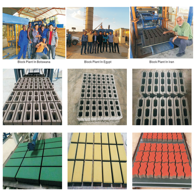5 일째 당 할스테크 6-15 모래 돌 시멘트 블록 기계 AAC 블록 제작 공장과 기계류 240*115*53mm 60000 벽돌